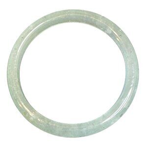 Guatemalan Green Jade Ring Size 8.5 4mm Width Jewelry